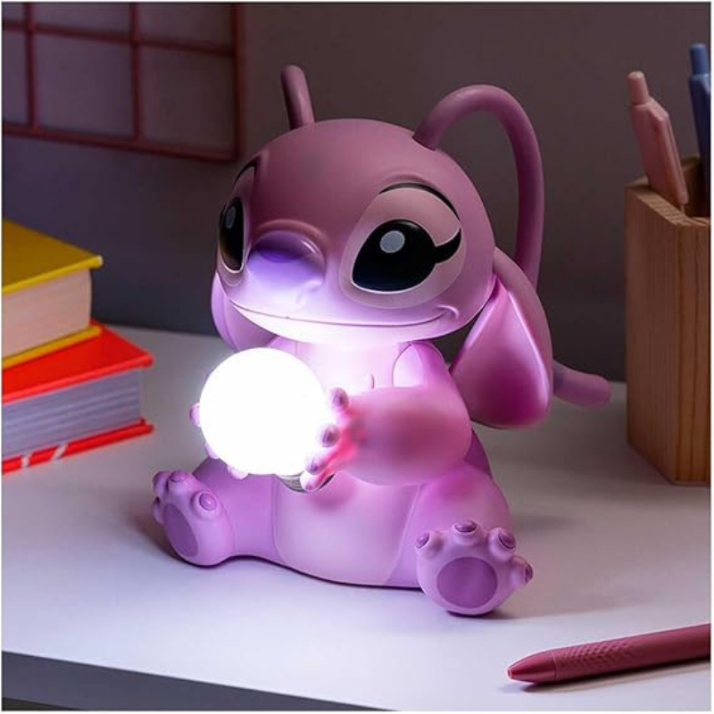 Luminária de Mesa Disney Stitch e Angel